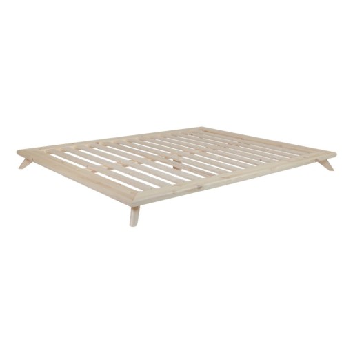 Pat matrimonial Karup Design Senza Bed Natural, 160 x 200 cm