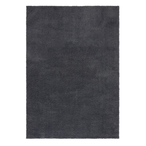 Covor gri închis lavabil din fibre reciclate 160x230 cm Fluffy – Flair Rugs