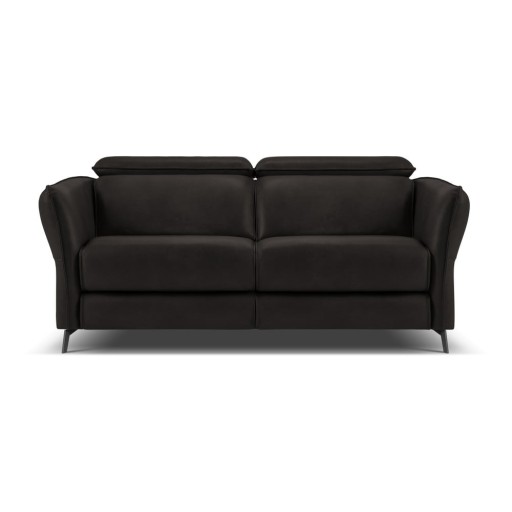 Canapea neagră cu tapițerie din piele 103 cm Hubble – Windsor & Co Sofas