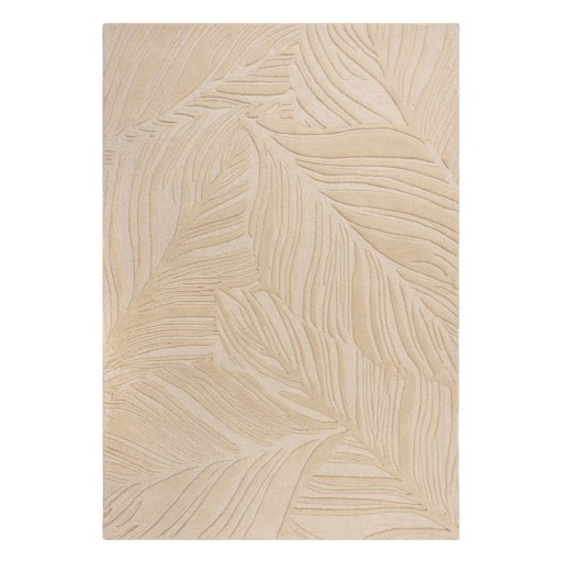 Covor din lână Flair Rugs Lino Leaf, 160 x 230 cm, bej