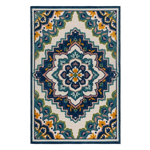 Covor de exterior albastru 120x170 cm Beach Floral – Flair Rugs