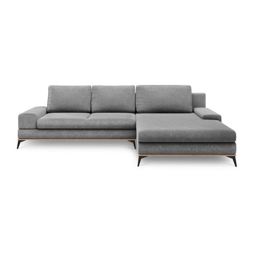 Colțar extensibil cu șezlong pe partea dreaptă Windsor & Co Sofas Planet, gri