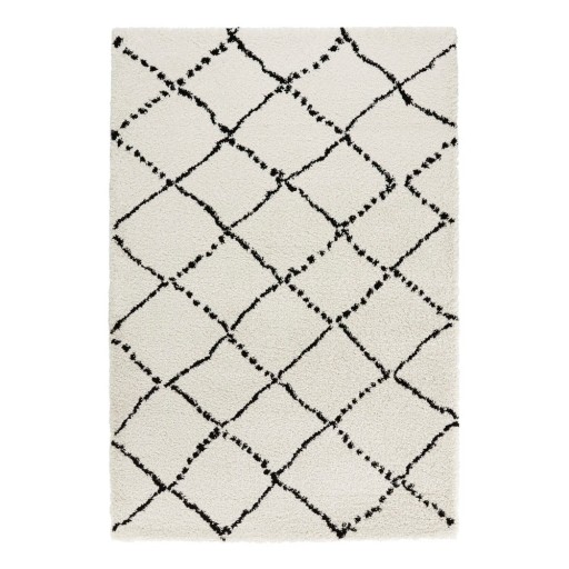 Covor Mint Rugs Hash, 80 x 150 cm, bej - negru