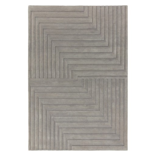 Covor gri din lână 120x170 cm Form – Asiatic Carpets