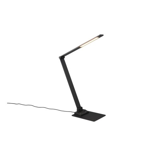 Veioză neagră LED cu intensitate reglabilă (înălțime 72 cm) Travis – Trio