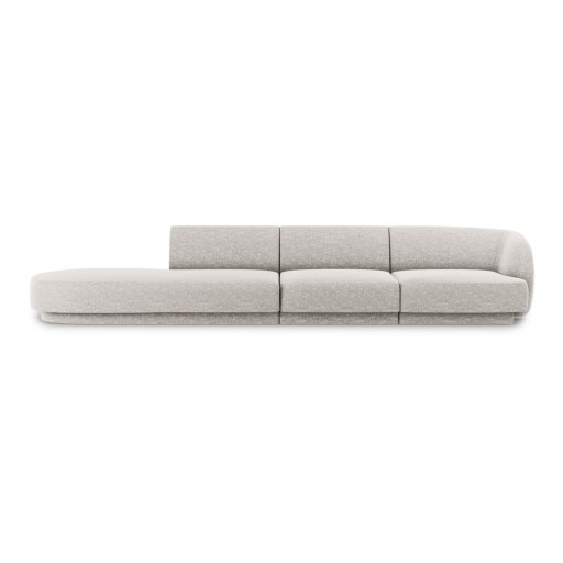 Canapea gri deschis 302 cm Miley – Micadoni Home