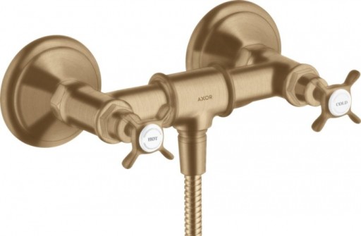 Baterie dus bronz periat, dubla comanda, Hansgrohe Axor Montreux