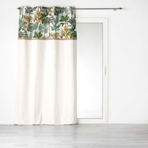 Draperie verde/crem 140x240 cm Balinesia – douceur d'intérieur