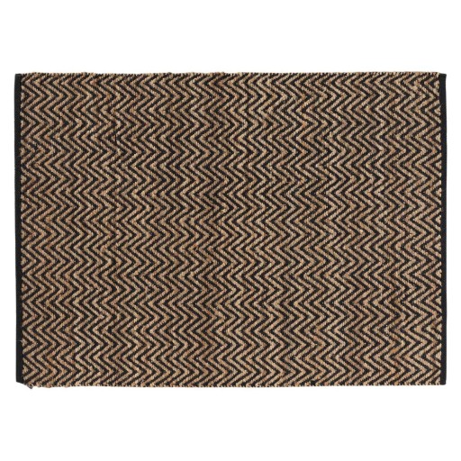 Covor negru-natural 120x170 cm Zigzag – douceur d'intérieur