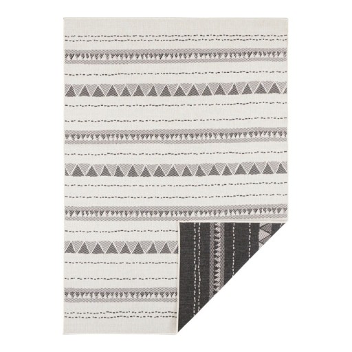 Covor adecvat pentru exterior NORTHRUGS Bahamas, 160 x 230 cm, negru-crem