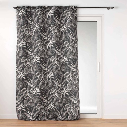 Draperie neagră-albă 140x260 cm Cabana – douceur d'intérieur